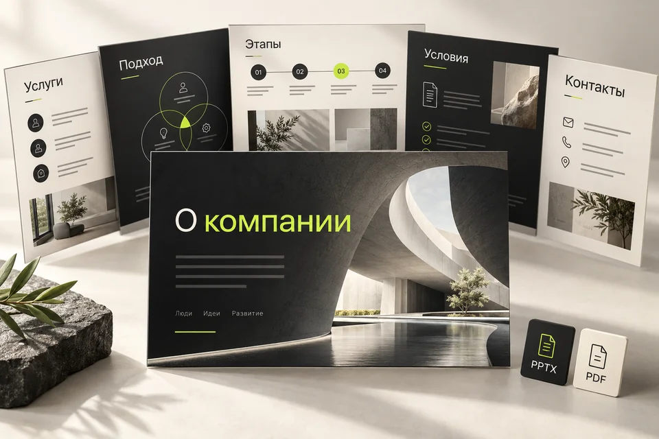Презентация компании для продаж — пример формата результата