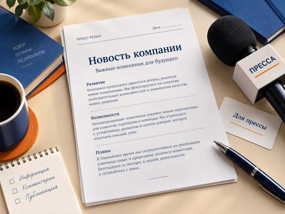 Пресс-релиз для детского магазина — иллюстрация услуги на заказ