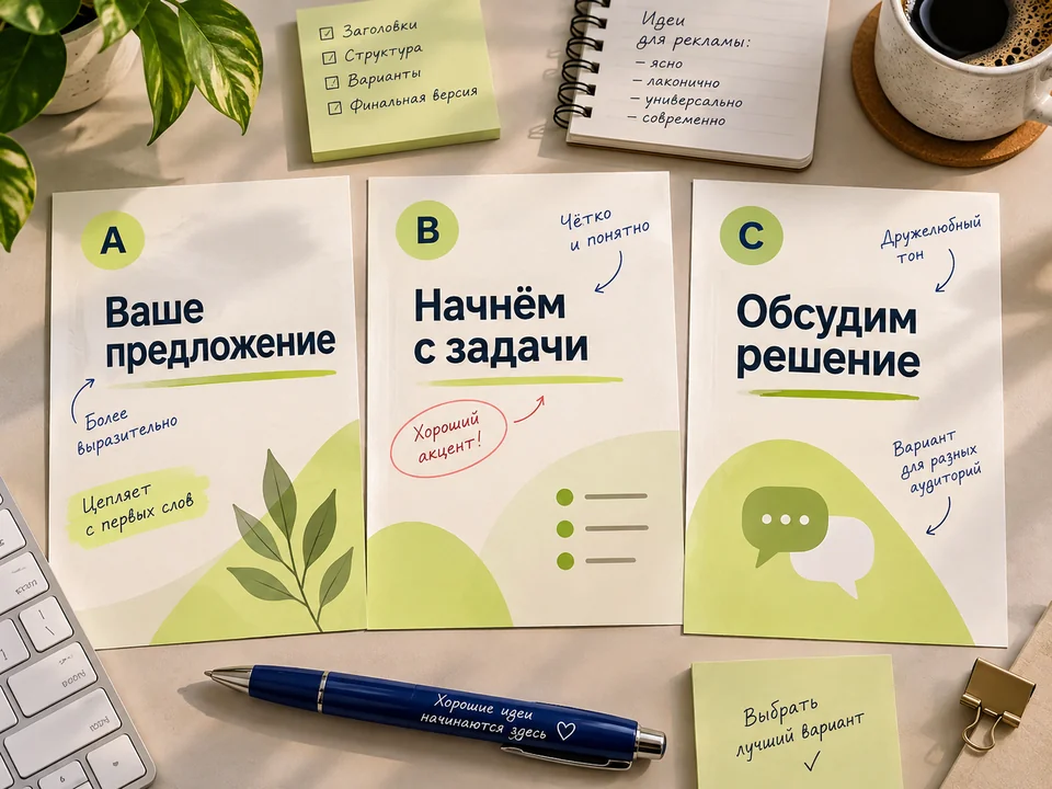 Заголовки для рекламы для парикмахерской — иллюстрация услуги на заказ