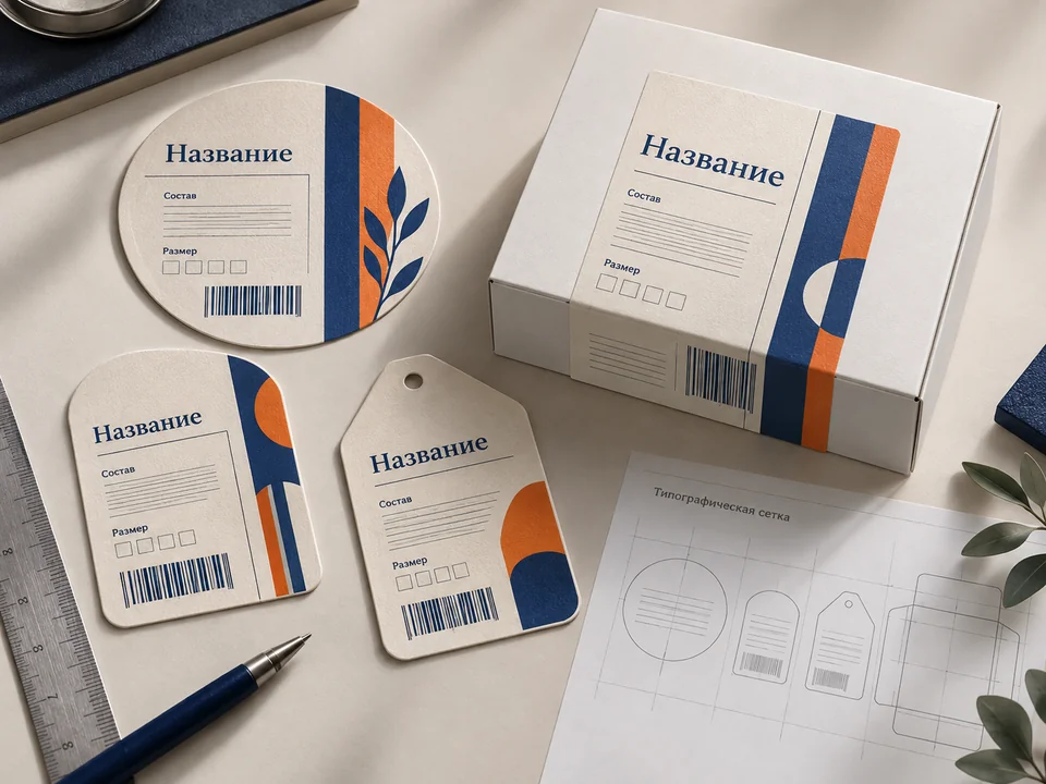 Этикетка товара для зоомагазина — иллюстрация услуги на заказ