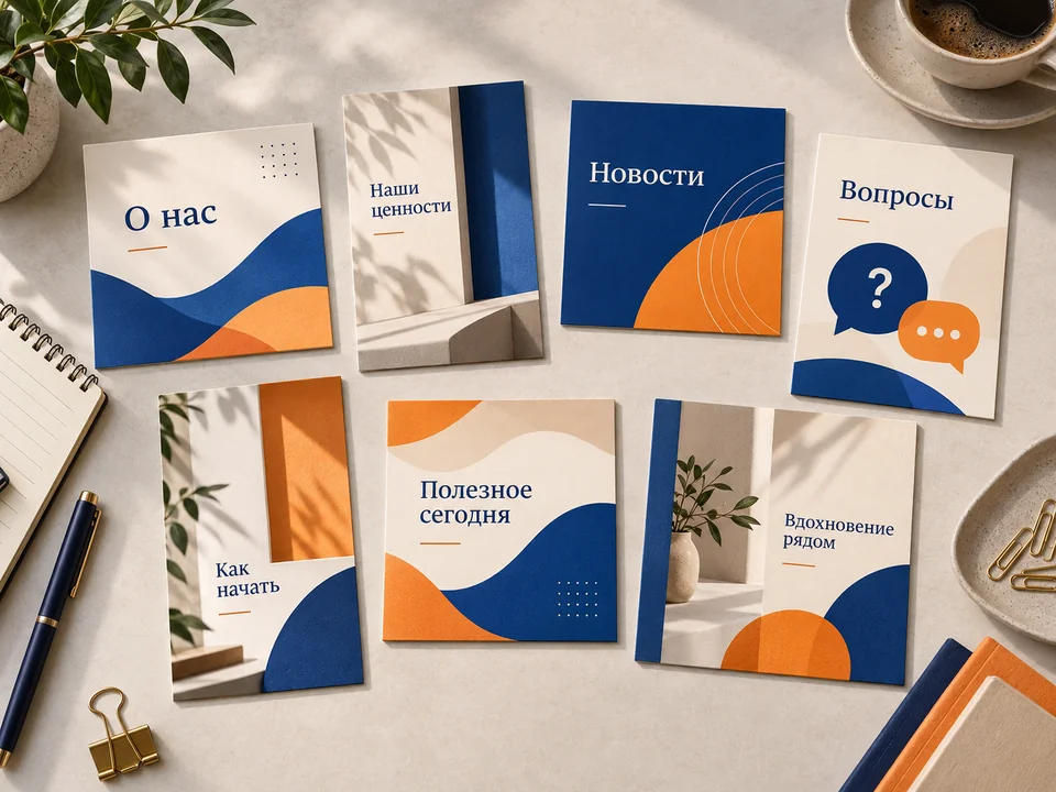 Шаблоны постов — иллюстрация услуги на заказ