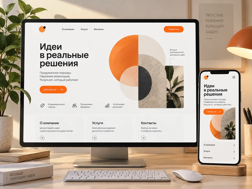 Сайт-визитка для зоомагазина — иллюстрация услуги на заказ