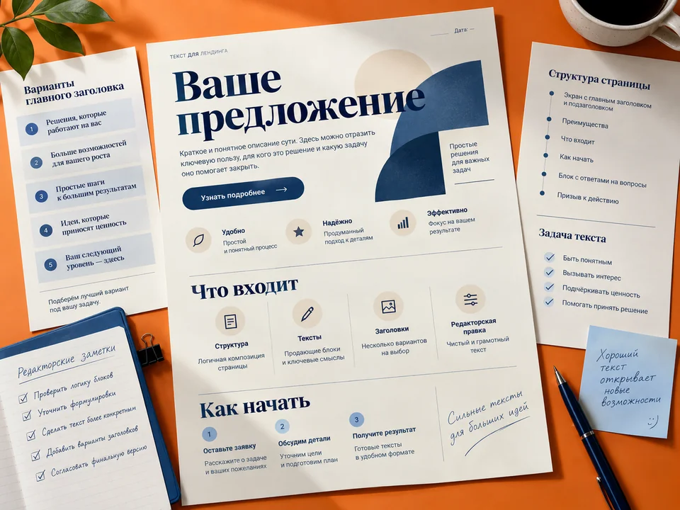 Копирайтинг лендинга для детского магазина — иллюстрация услуги на заказ