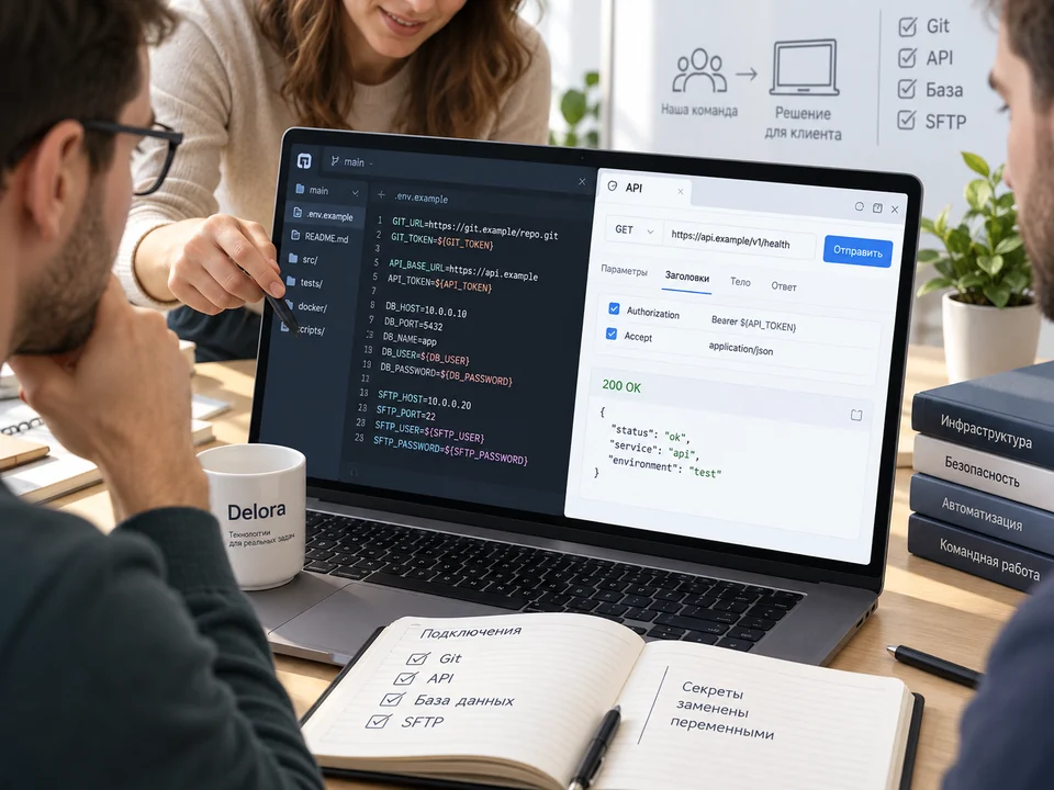 Git на рабочем месте с SSH и подписью коммитов — пример формата результата