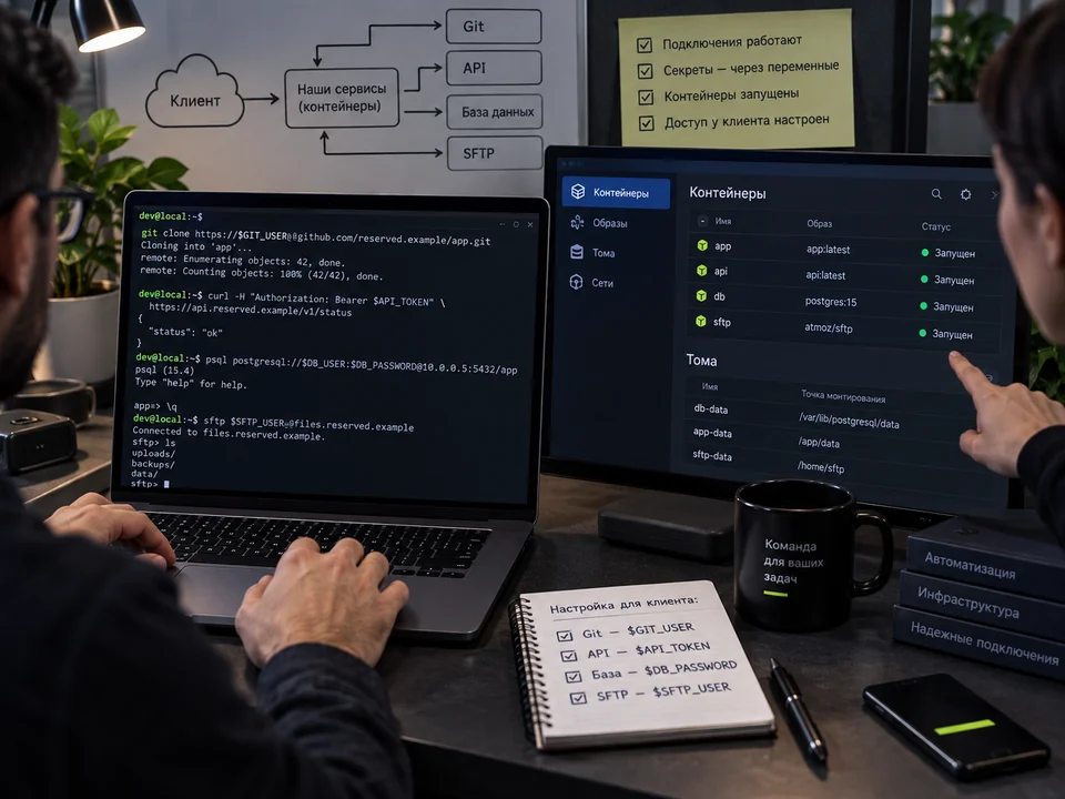 API-клиент с окружениями и безопасными переменными — пример формата результата